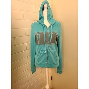 PINK Victoria's Secret Full Zip Hoodie Ladies Medium Long Sleeve Casual Outdoors